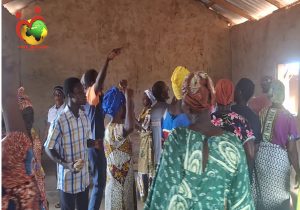 Members rejoicing in their new church building