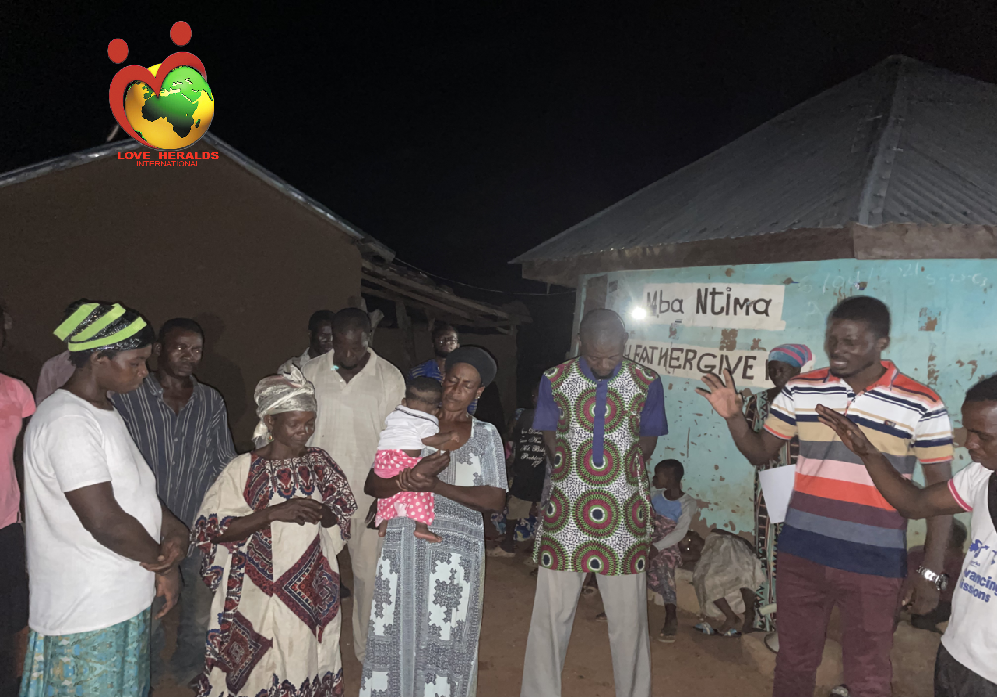 A prayer session in Northern Ghana community